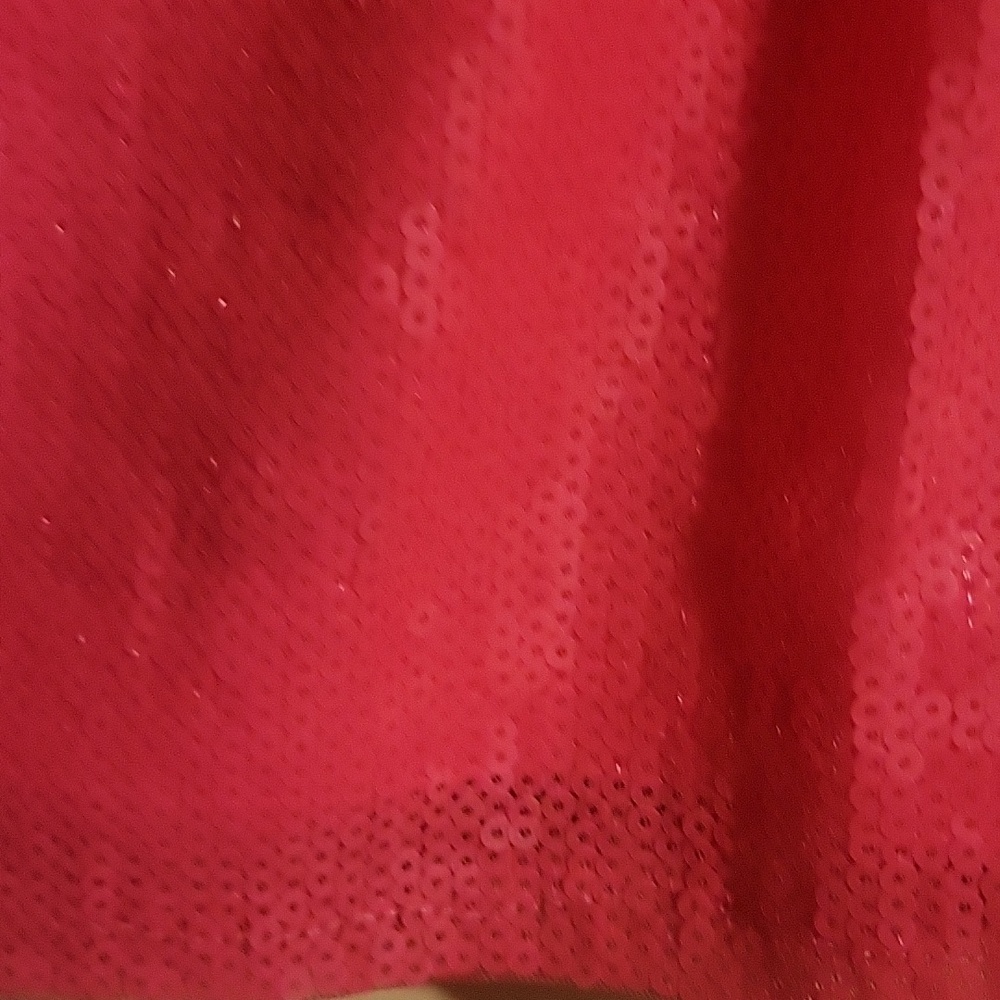 High-Shine Sequin Pink Mini Skirt - Picture 3 of 5